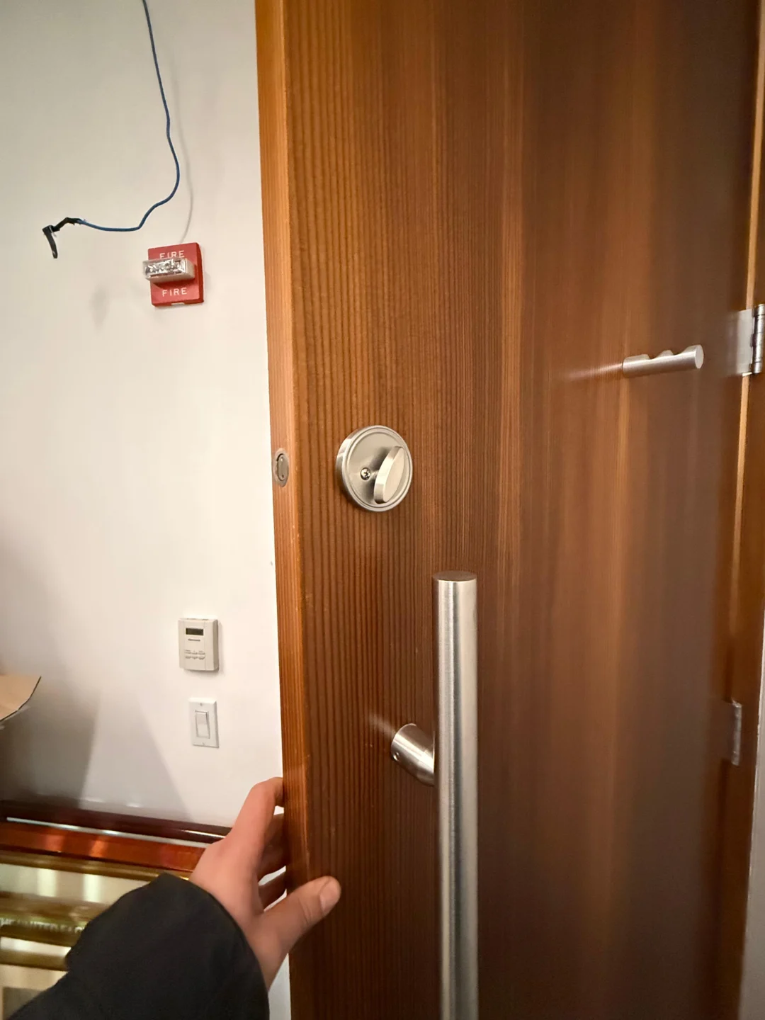 Testing a door lever and spring latch that will not catch in NYC